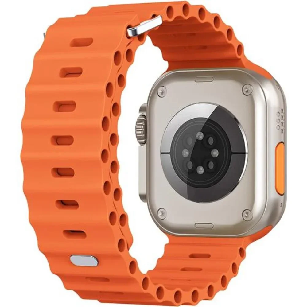 Sport Soft Silicone Compatible with Apple Watch Ocean Band Wristband Ultra 9 8 7